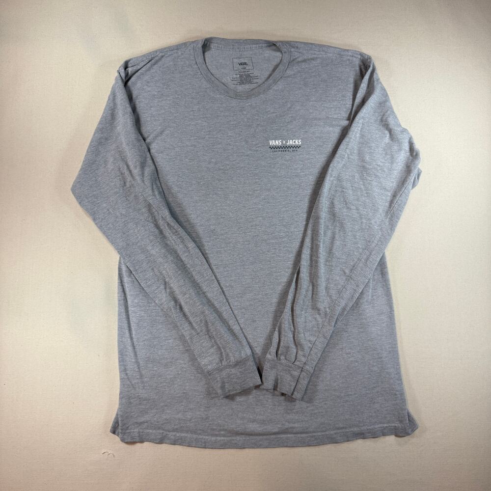 Vans x Jack's Surf Shop Long Sleeve T-Shirt Grey Men's L Surf Seagull Graphic